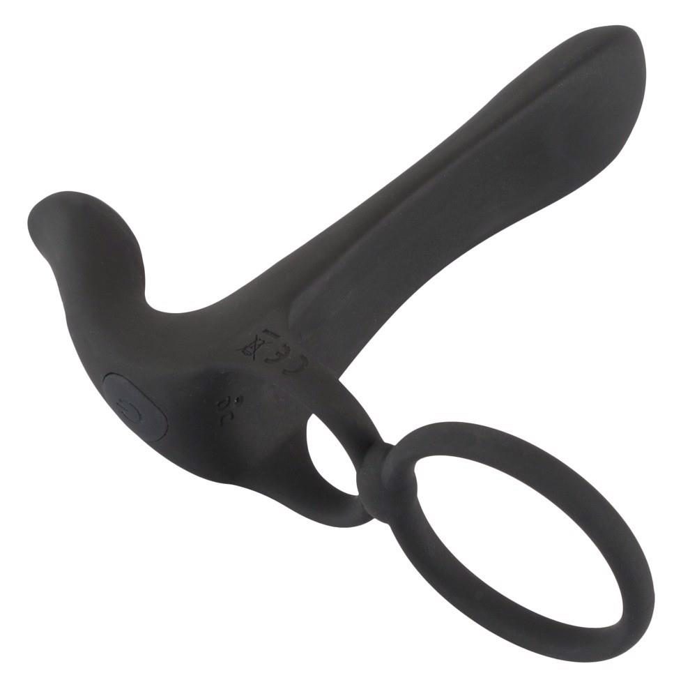 Pierścień wibrujący Black Velvets silikonowy USB 14 cm