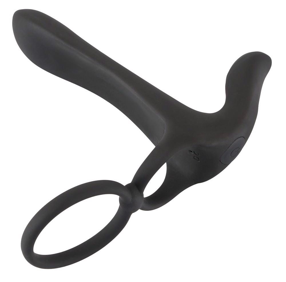 Pierścień wibrujący Black Velvets silikonowy USB 14 cm