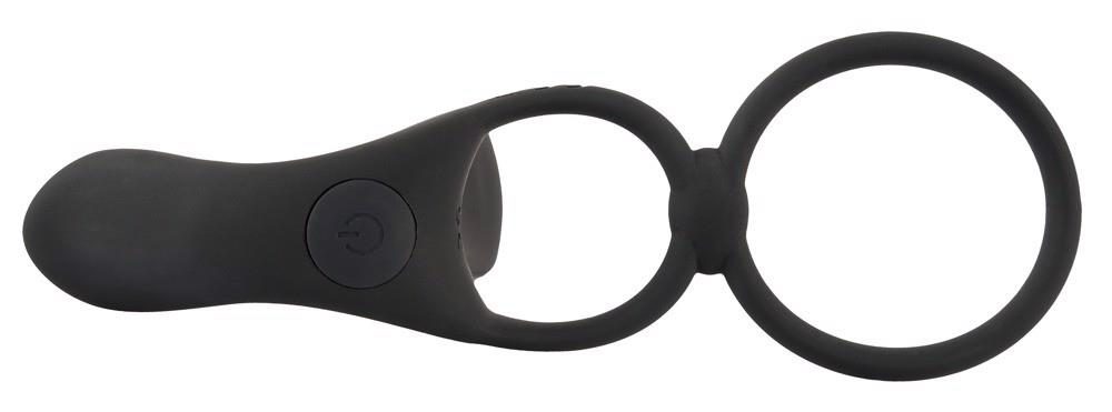 Pierścień wibrujący Black Velvets silikonowy USB 14 cm