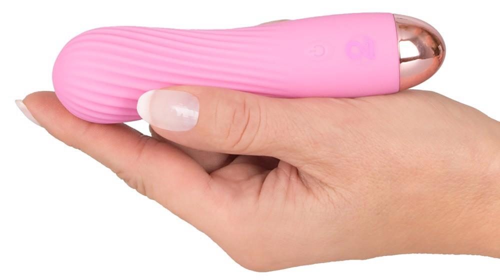 Mini wibrator Cuties różowy silikonowy USB 12,5 cm