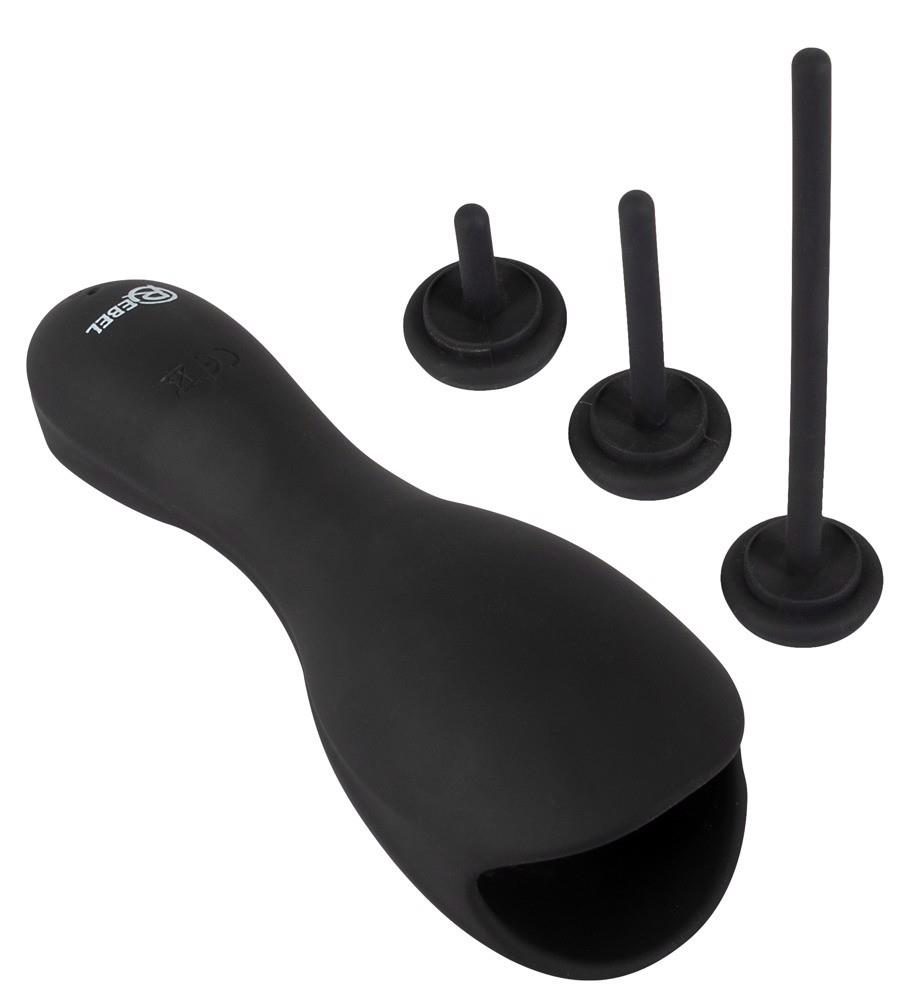 Masturbator Rebel do żołędzi z wibracją USB 14 cm