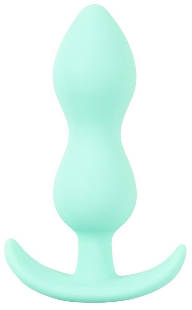 Korek analny mini silikonowy Cuties zielony 8 cm