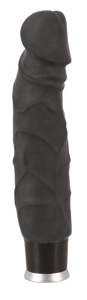 Wibrator realistyczny Nature Skin Big Vibe czarny 23 cm