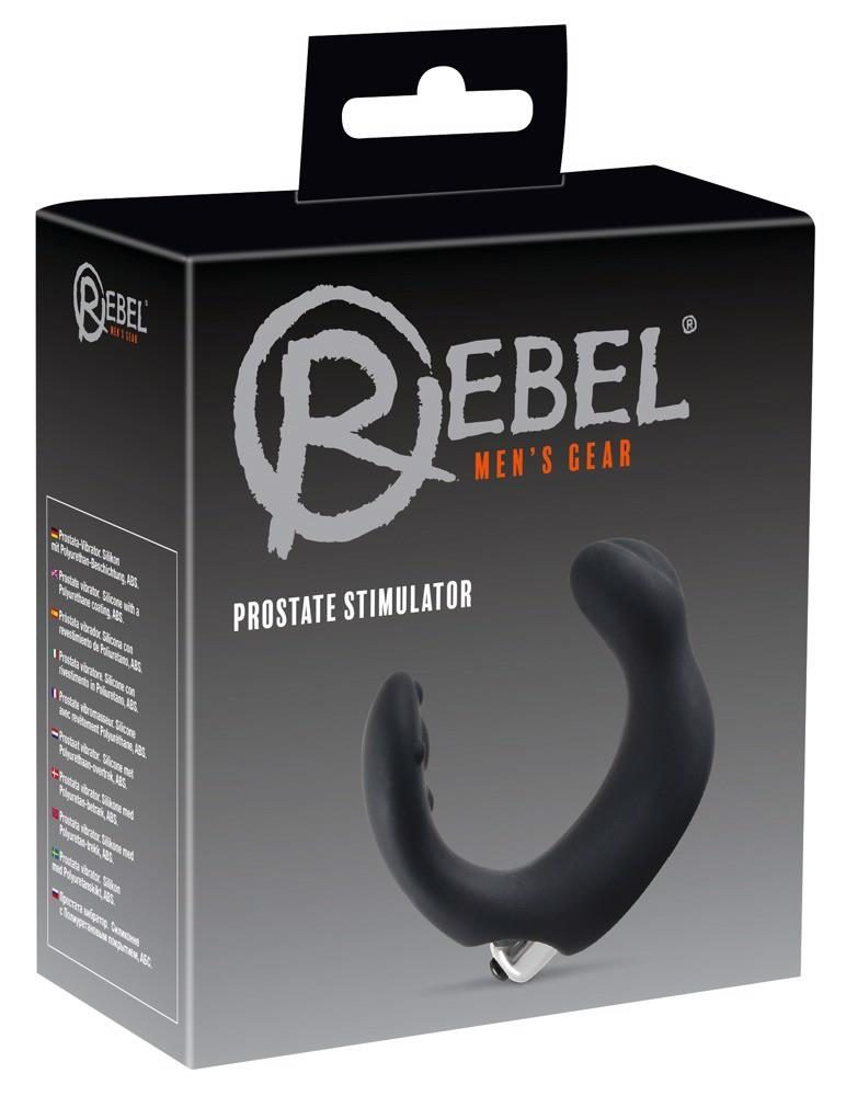 Stymulator prostaty i krocza Rebel kształt C silikonowy 20 cm