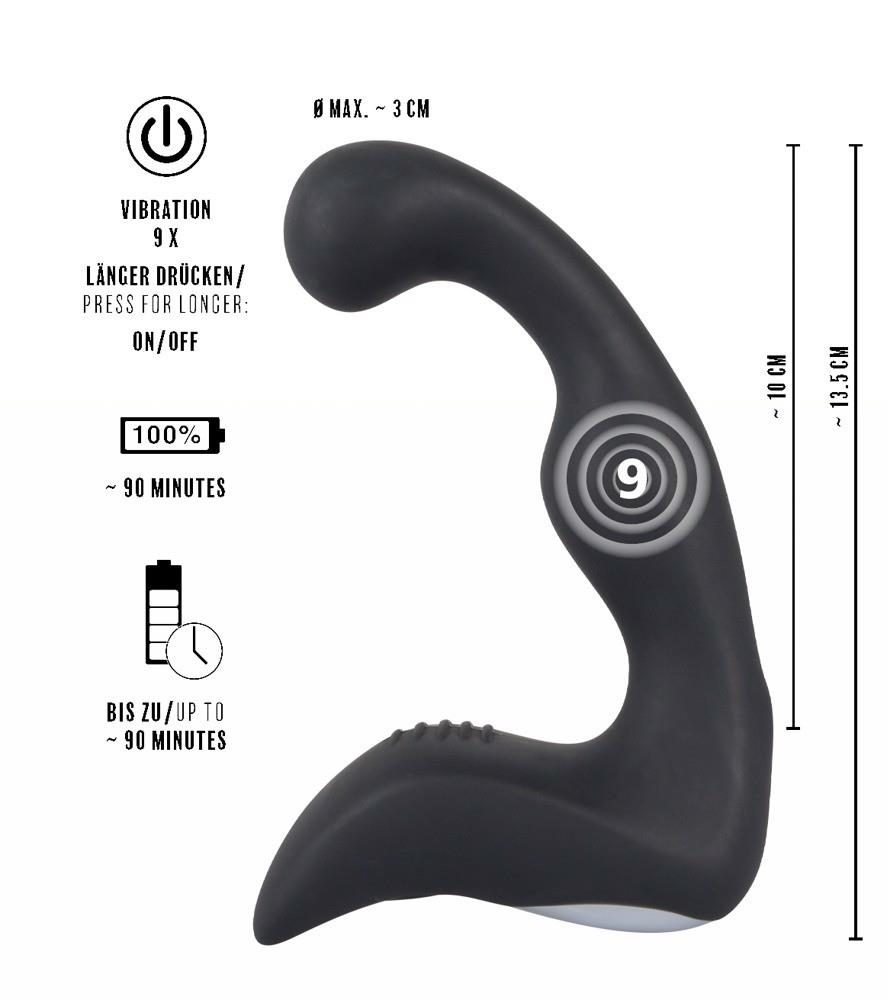 Masażer prostaty Rebel silikonowy USB 14,6 cm