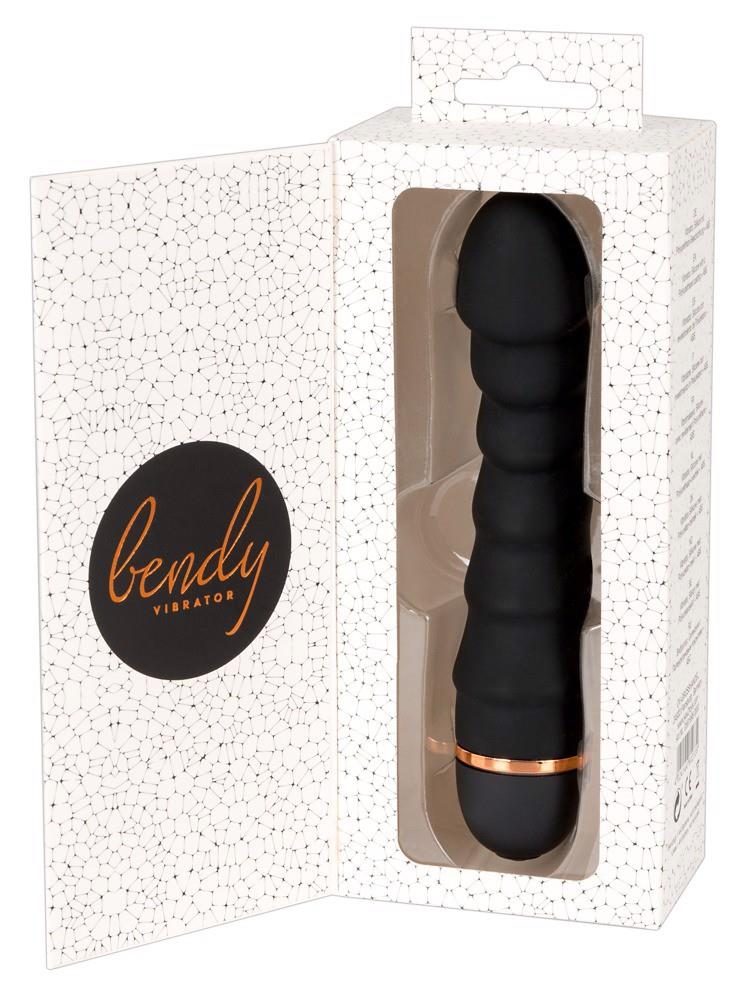 Wibrator realistyczny You2Toys Bendy Ripple czarny 16,5 cm