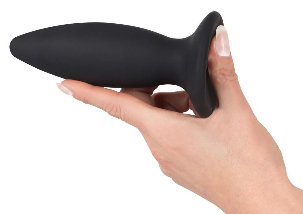 Korek analny wibrujący Black Velvets silikonowy USB 11 cm