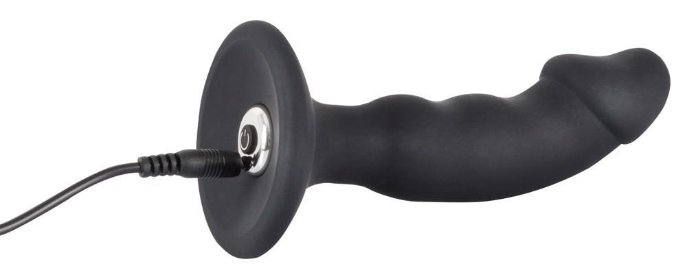 Wibrujący korek analny Black Velvets silikonowy USB 14 cm