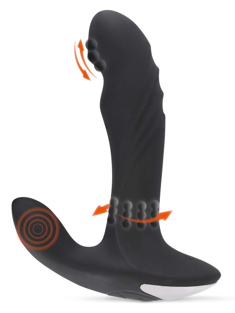 Masażer prostaty Rebel 3 funkcje silikonowy USB 17 cm