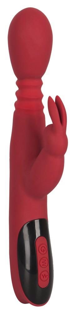 Wibrator króliczek You2Toys silikonowy czerwony rozgrzewający 26,5 cm USB