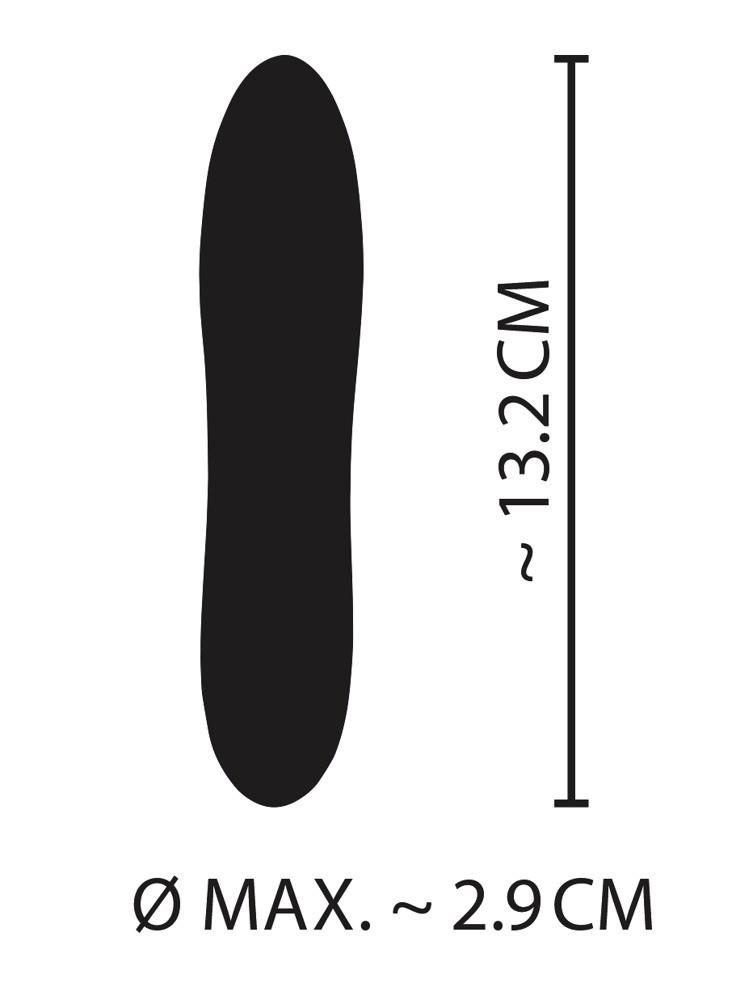 Mini wibrator Cuties żółty USB 13 cm