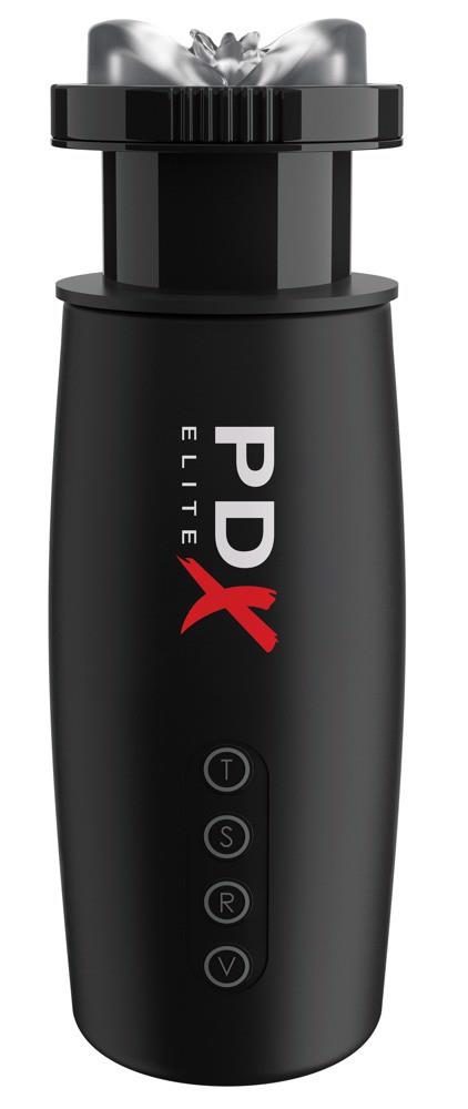 Masturbator PDX Elite Motobator 2 wibrujący z ssaniem USB 23 cm