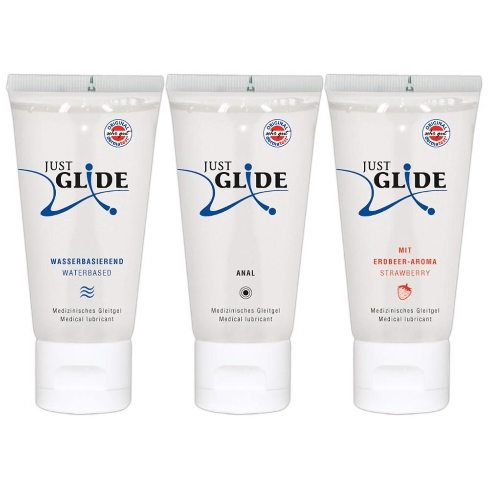 Zestaw lubrykantów Just Glide Waterbased Toys Anal 3x50ml