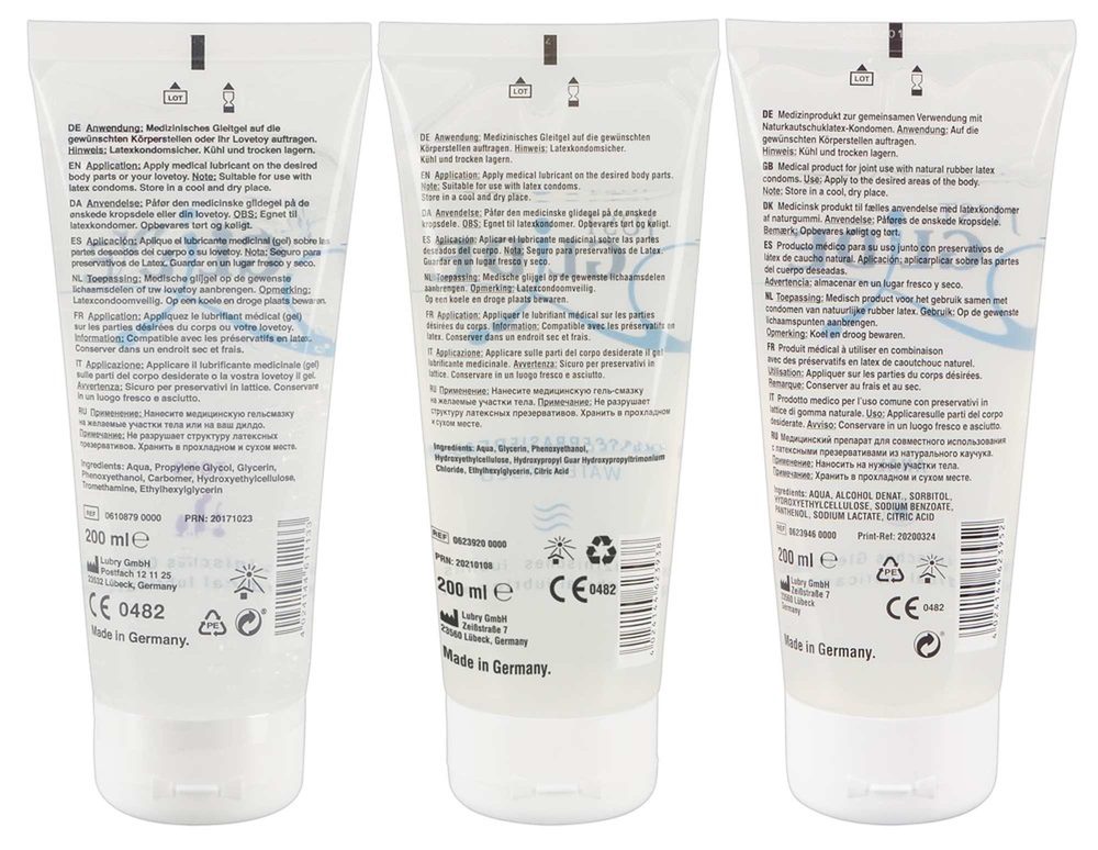 Zestaw lubrykantów Just Glide Waterbased Anal Toys 3x200ml