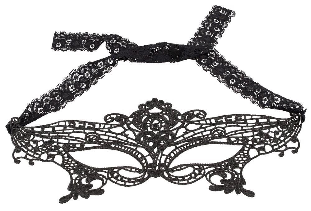 Haftowana koronkowa maska na oczy Cottelli Accessoires