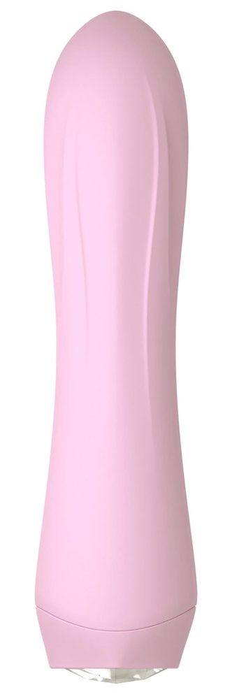 Mini wibrator Cuties Rose silikonowy różowy USB 14 cm