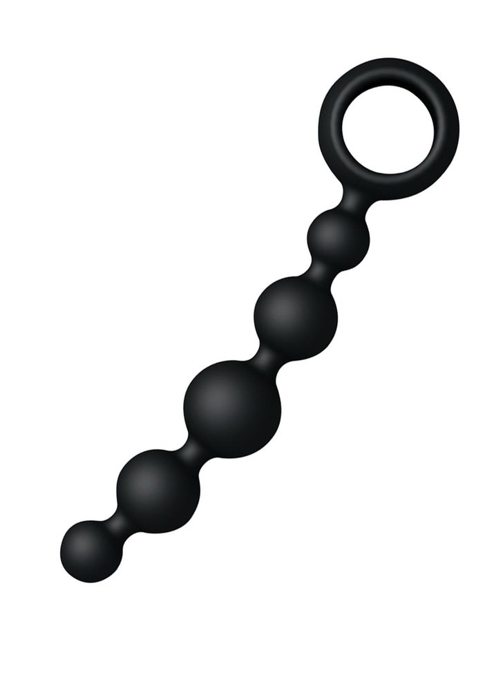 Kulki analne Joyballs Wave silikonowe czarne 17,5 cm