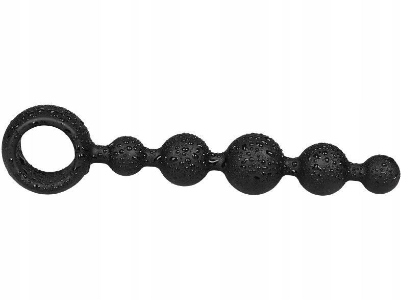 Kulki analne Joyballs Wave silikonowe czarne 17,5 cm