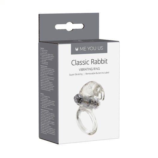 Pierścień wibrujący Me You Us Classic Rabbit transparentny 7 cm