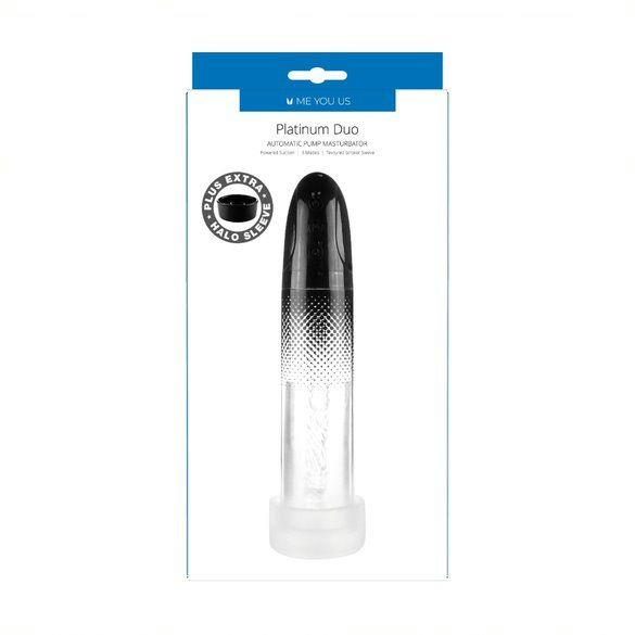 Automatyczny masturbator pompujący Me You Us Platinum Duo USB