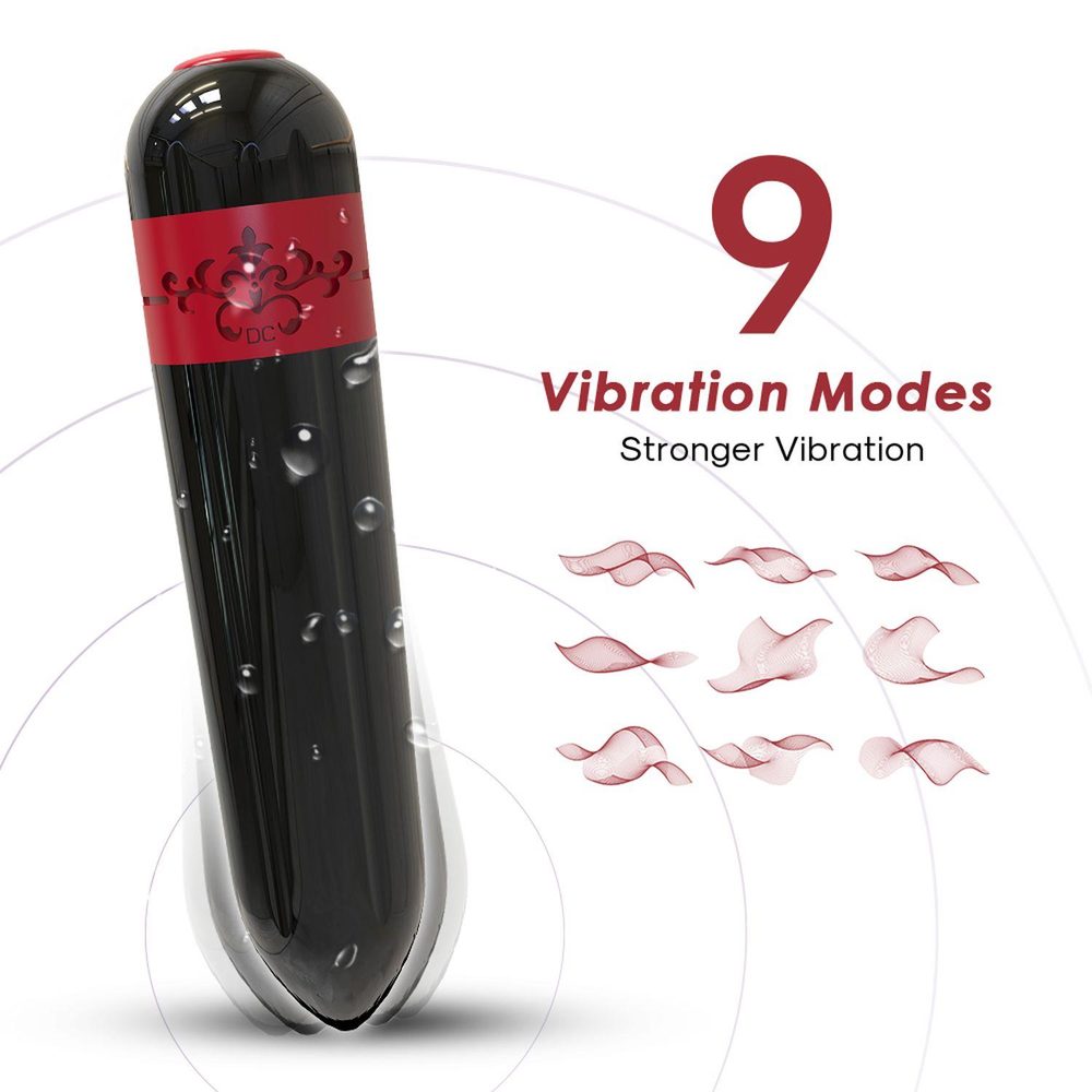 Mini wibrator silikonowy Rocket B Series Joy czarny USB wodoodporny