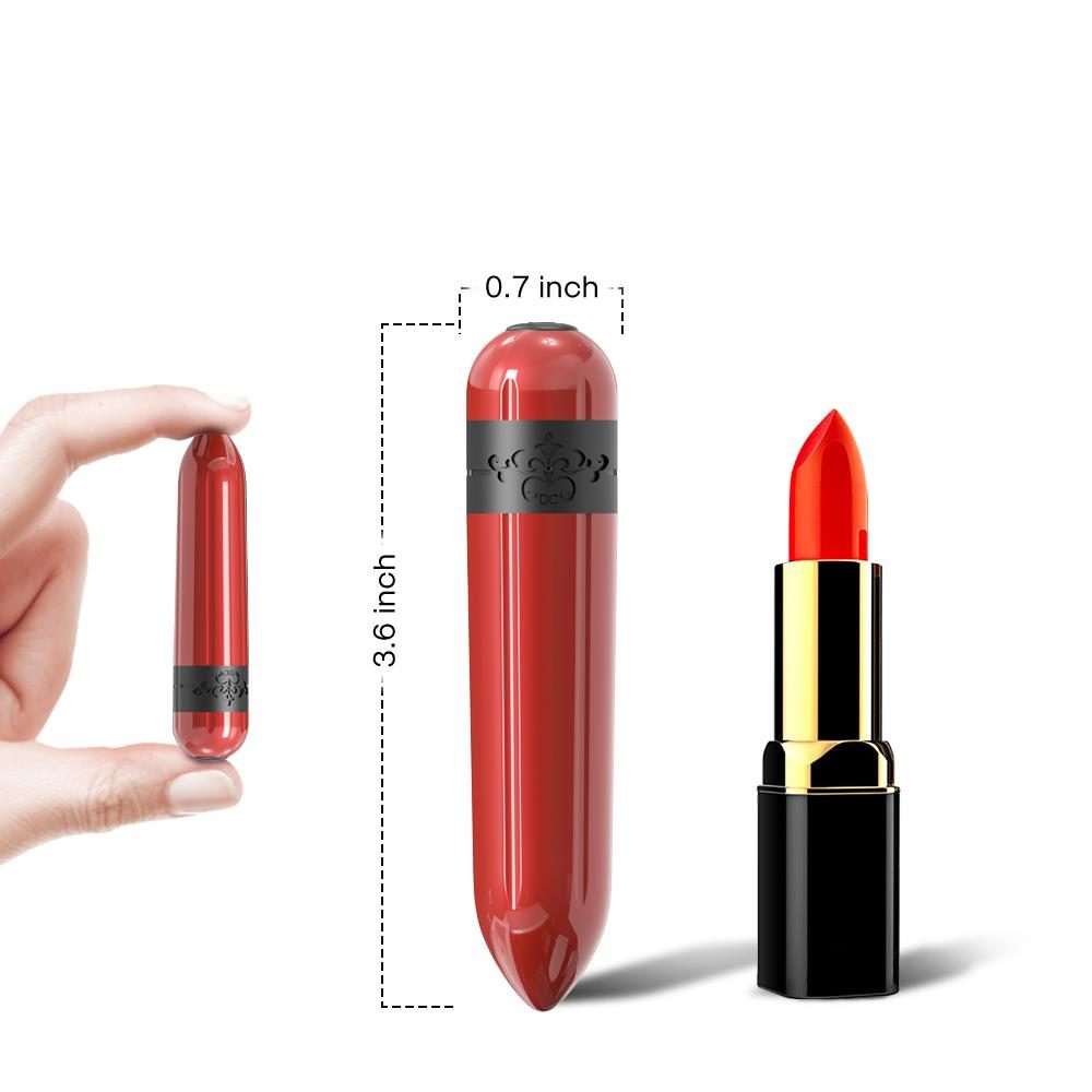 Wibrator mini Rocket czerwony silikonowy USB wodoodporny