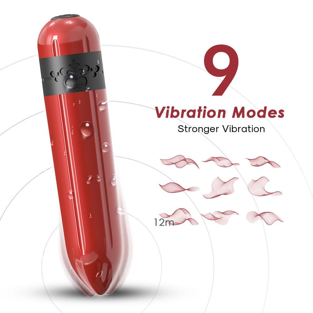 Wibrator mini Rocket czerwony silikonowy USB wodoodporny