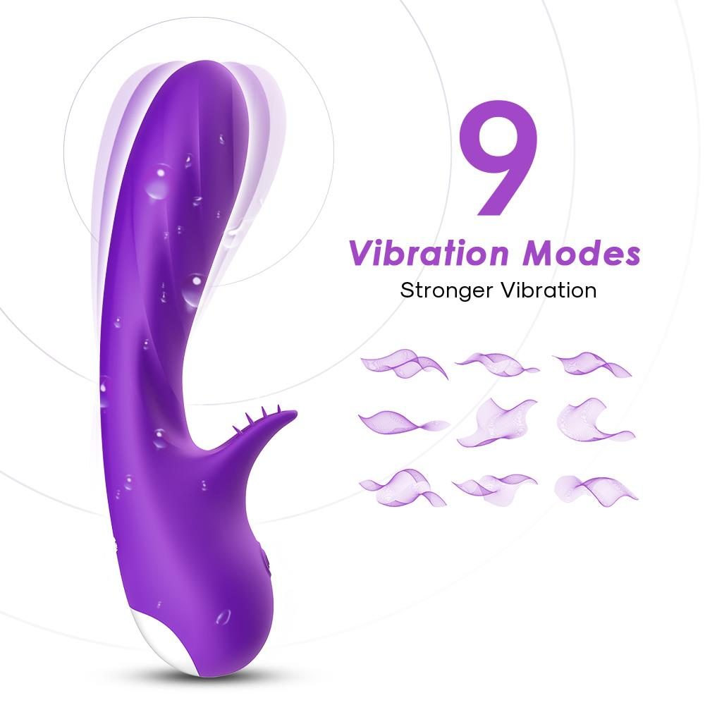 Wibrator punktu G Romance silikonowy B Series Joy fioletowy USB 18cm