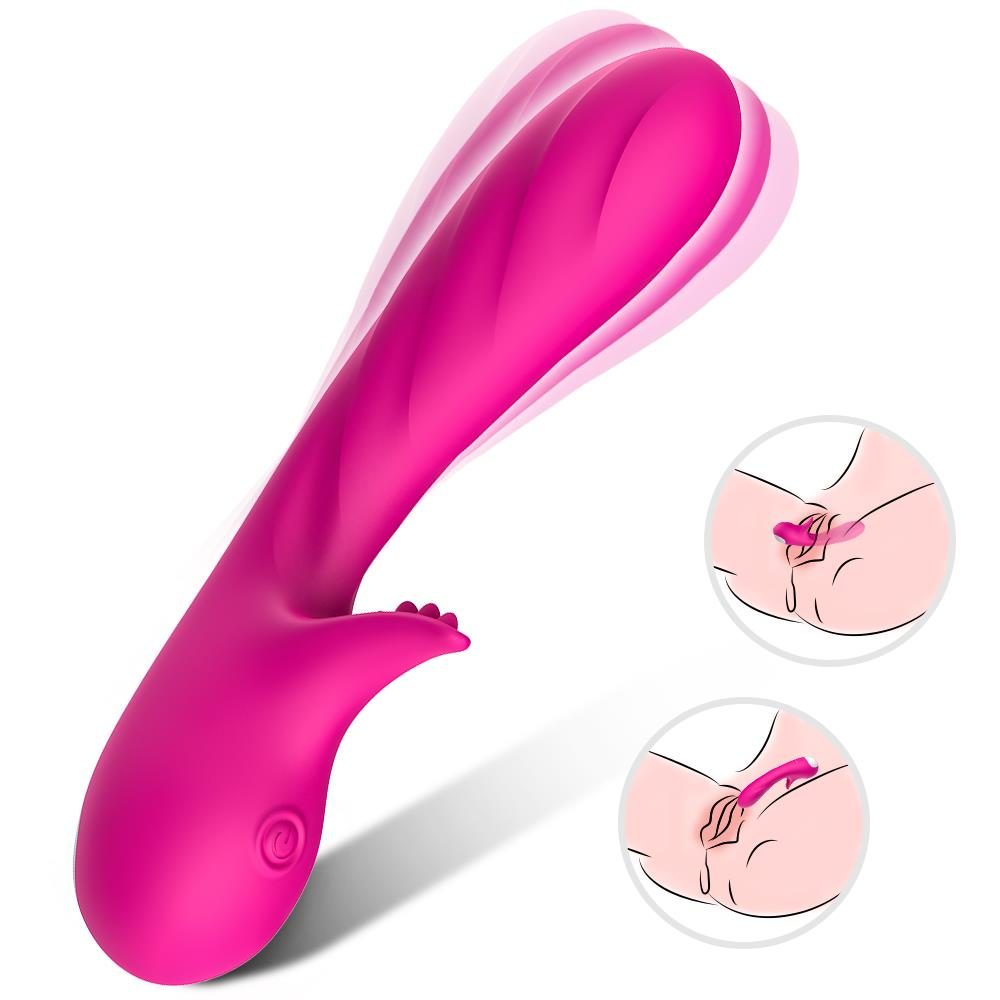Wibrator punktu G silikonowy B Series Joy różowy USB 18 cm