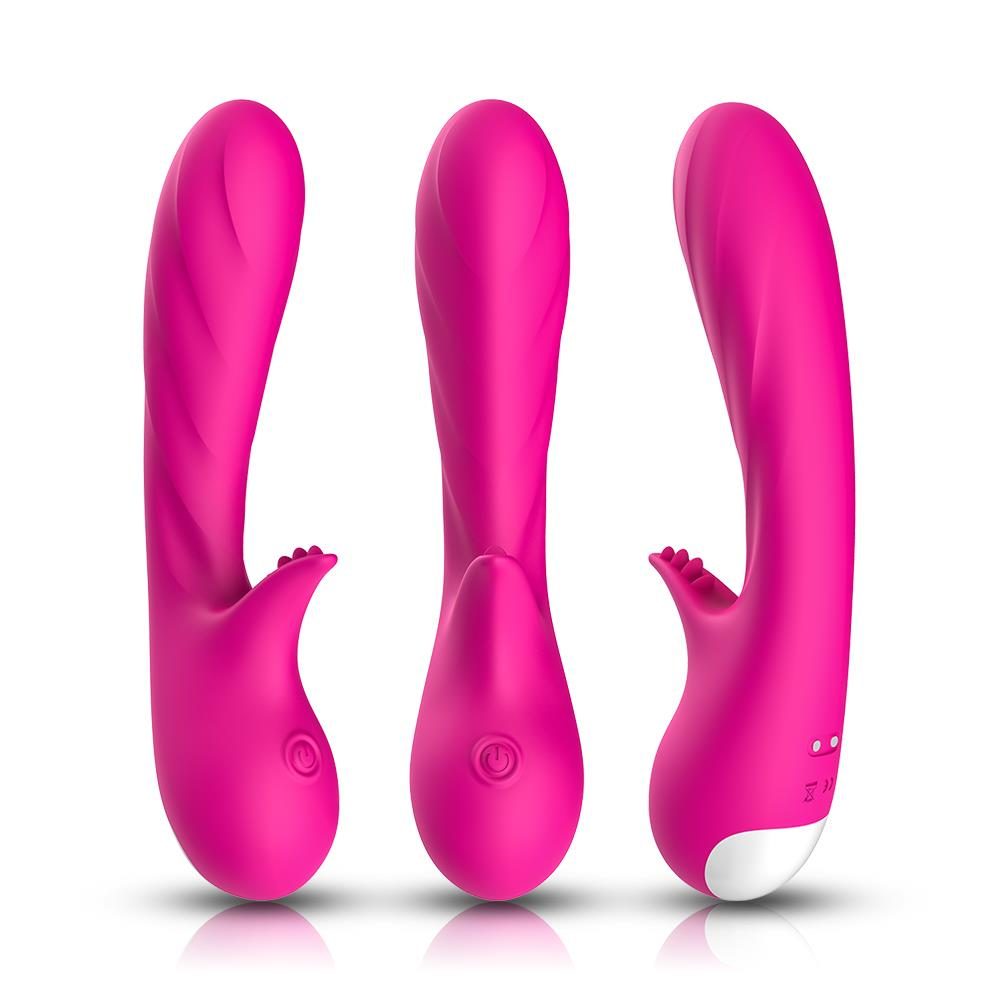 Wibrator punktu G silikonowy B Series Joy różowy USB 18 cm