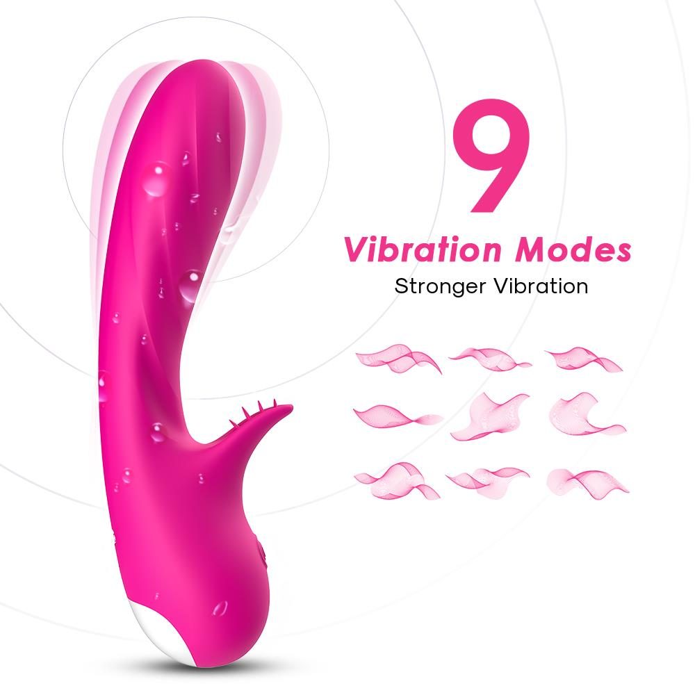 Wibrator punktu G silikonowy B Series Joy różowy USB 18 cm
