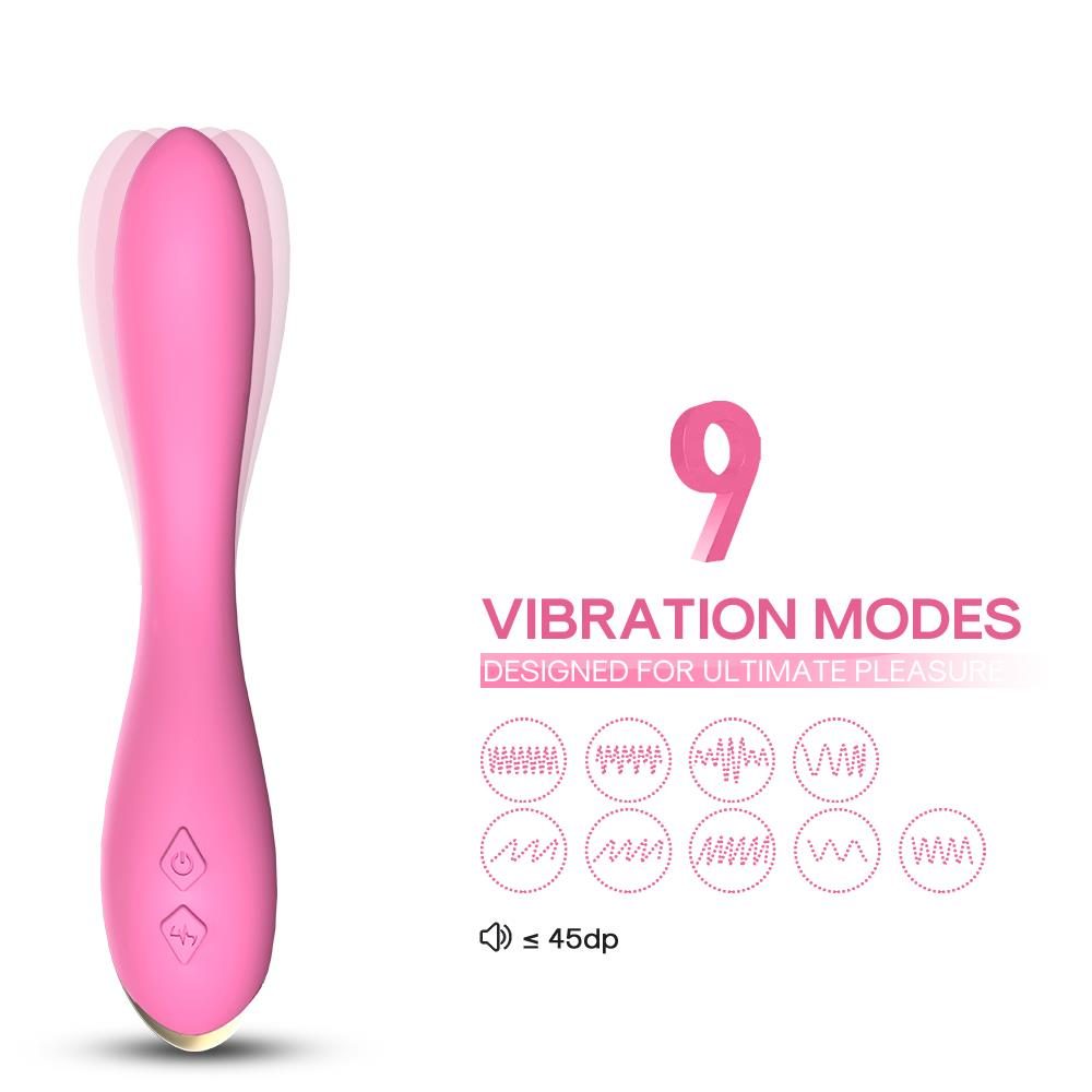 Wibrator punktu G Flamingo silikonowy B Series Joy jasnoróżowy USB 22 cm