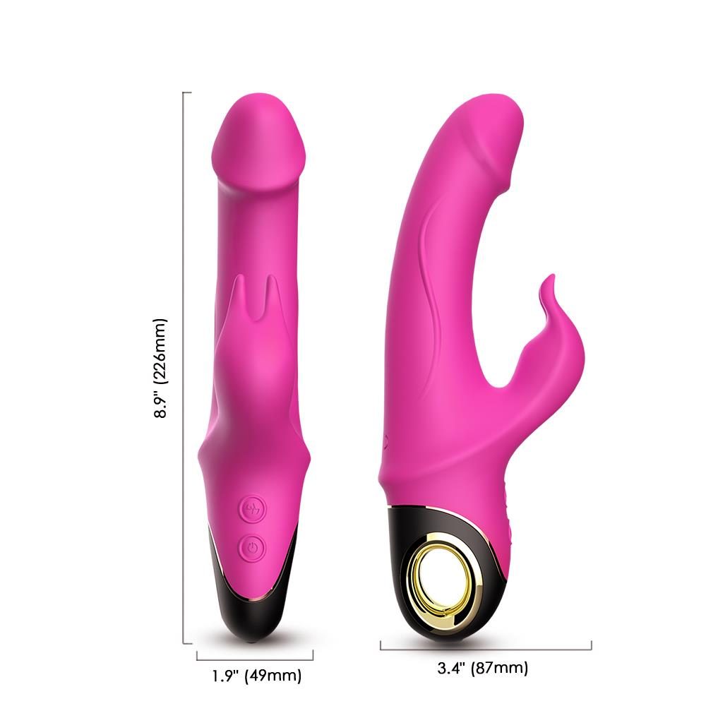 Wibrator króliczek silikonowy B-Series Joy Meteor różowy USB 23 cm