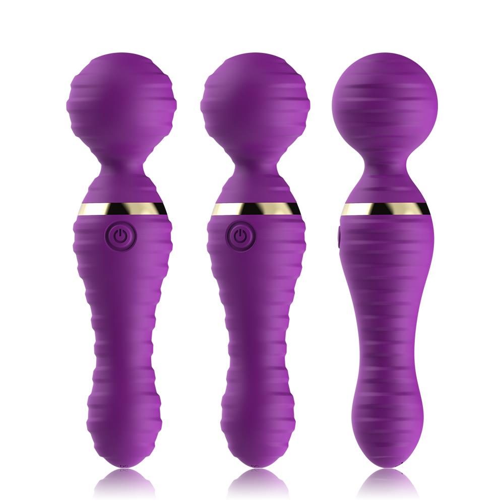 Masażer wibracyjny Freedom fioletowy silikonowy USB wodoodporny 19cm