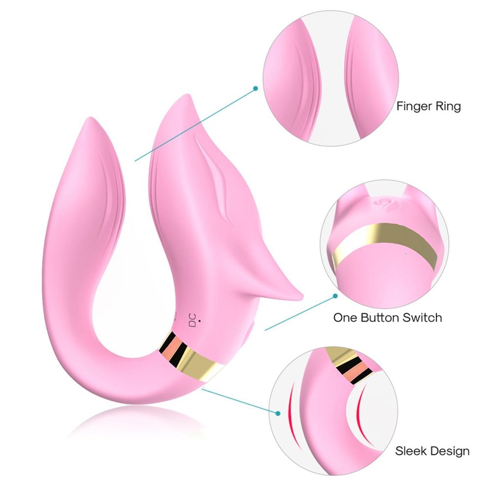 Stymulator łechtaczki Fox jasnoróżowy silikonowy USB B Series Joy
