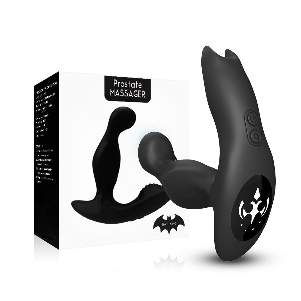Masażer prostaty Bat King obrotowy czarny USB