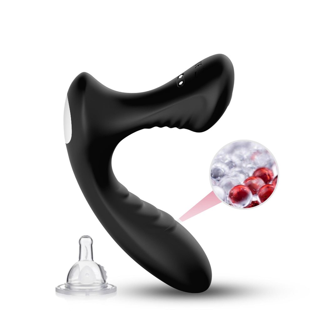 Masażer prostaty ergonomiczny silikonowy B Series Joy Storm czarny USB