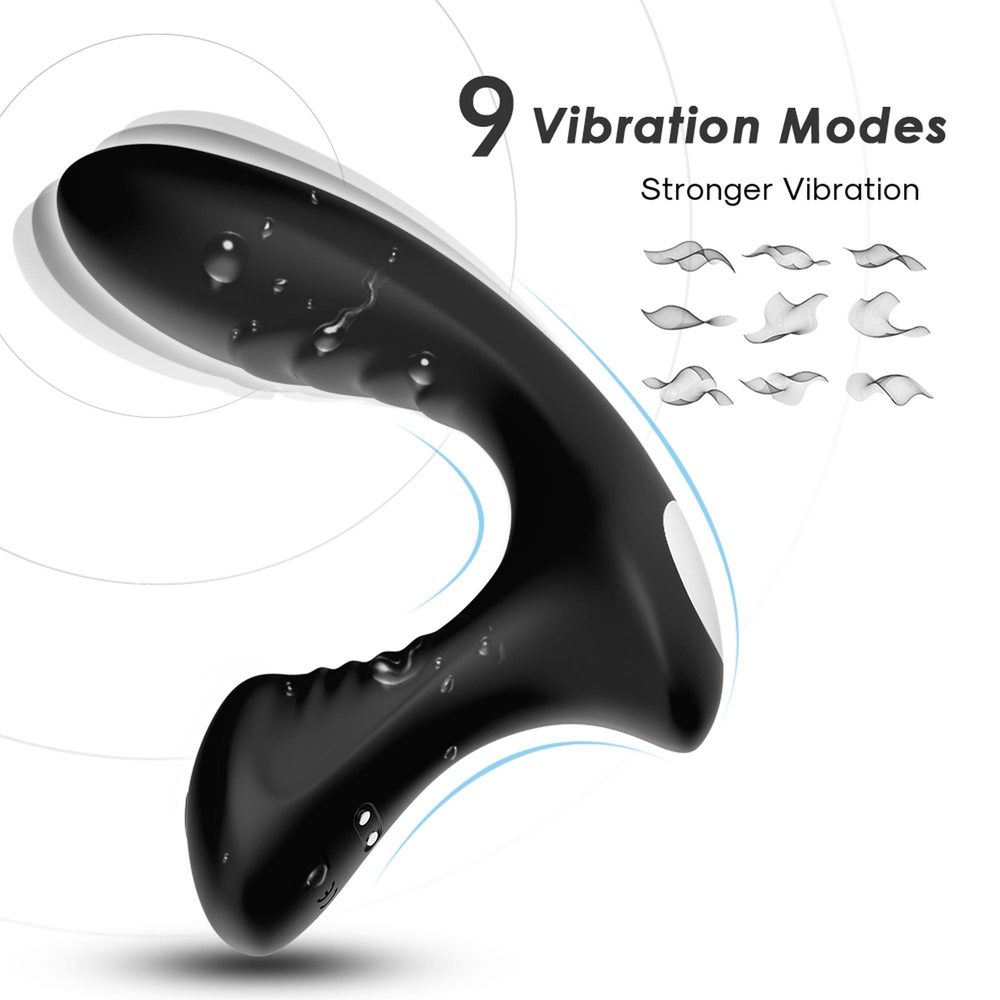 Masażer prostaty ergonomiczny silikonowy B Series Joy Storm czarny USB