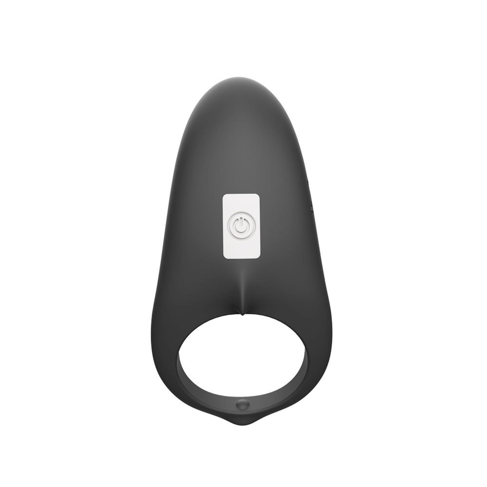 Pierścień erekcyjny wibrujący Shark silikonowy czarny USB wodoodporny