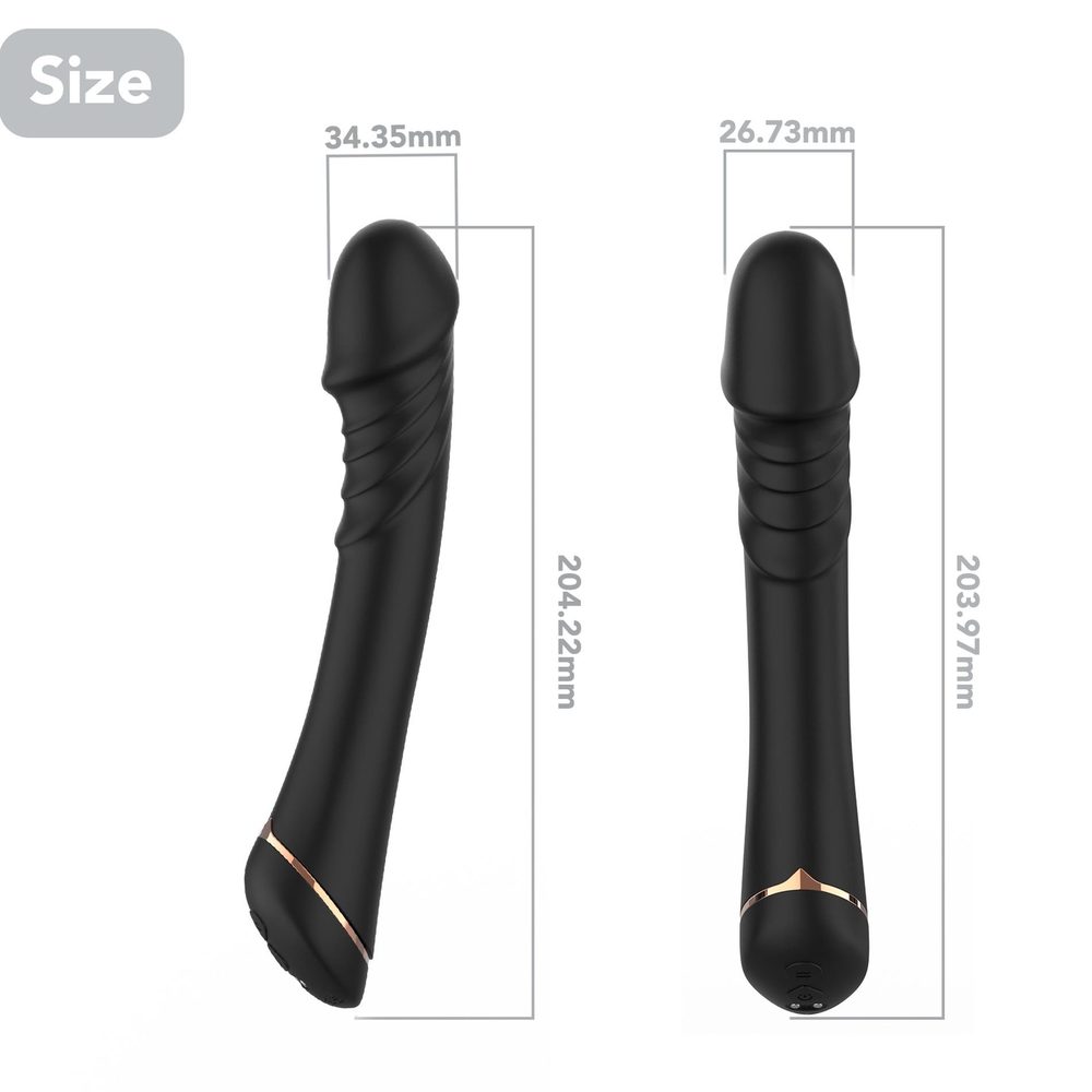 Wibrator punktu G silikonowy Hancock czarny USB 9 trybów