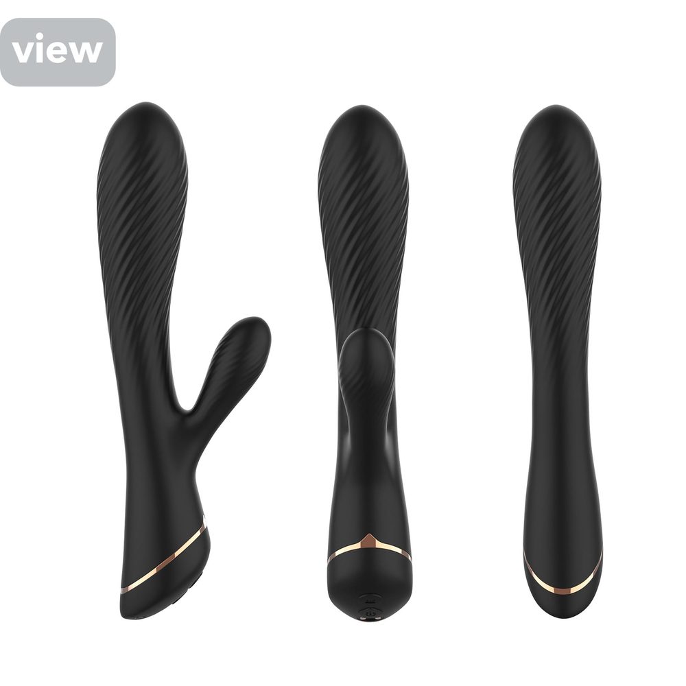 Wibrator króliczek Hare czarny silikonowy USB 9 wibracji