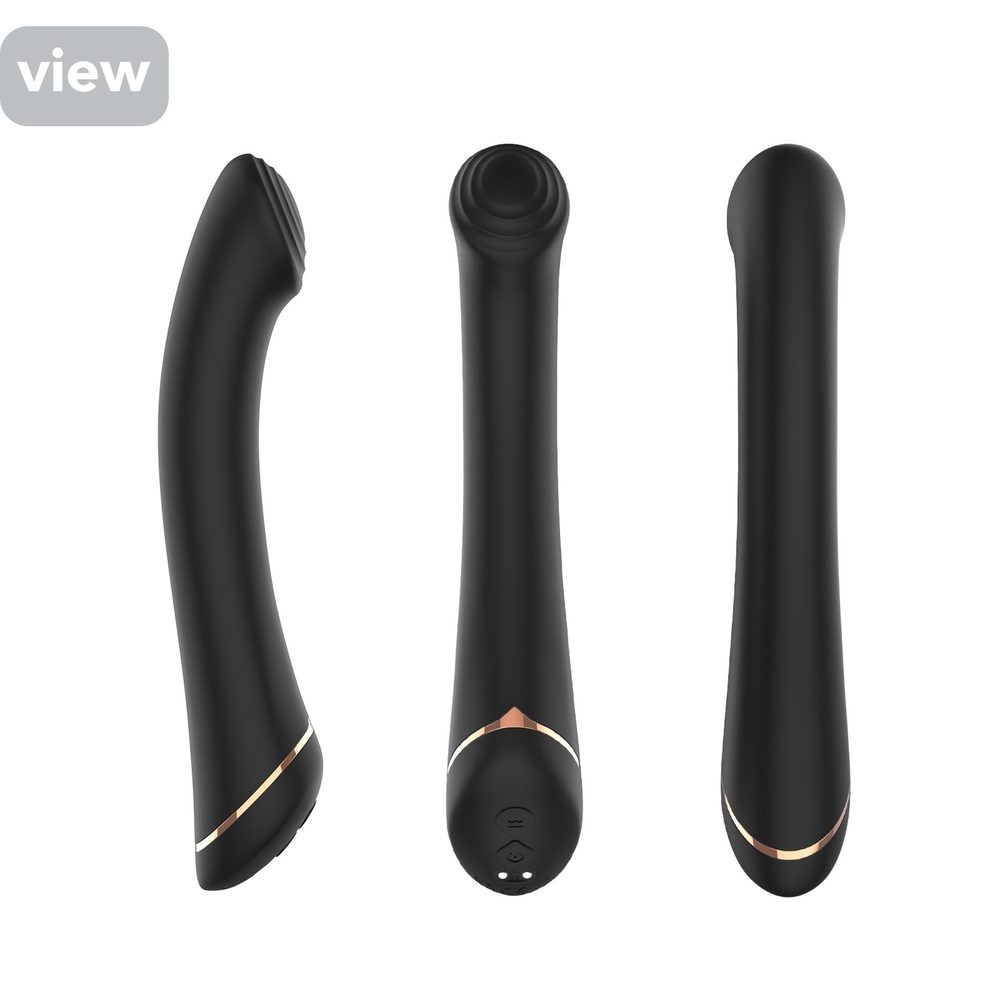 Wibrator punktu G silikonowy Gwand czarny USB
