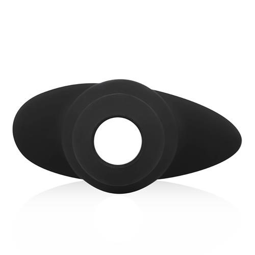 Korek analny wydrążony EasyToys silikonowy czarny 14 cm