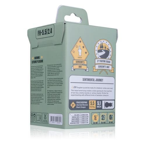 Korek analny wydrążony EasyToys silikonowy czarny 14 cm