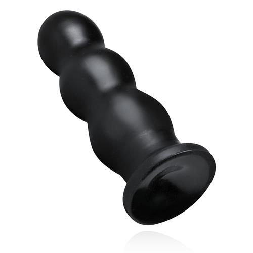 Korek analny BUTTR Tactical III żebrowany XXL czarny