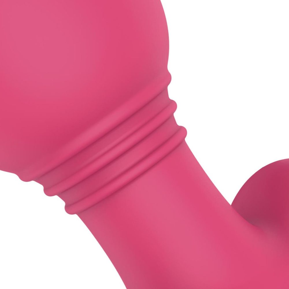 Wibrujący korek analny EasyConnect Axel różowy sterowany aplikacją