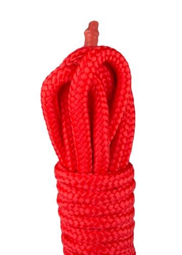 Czerwona nylonowa lina do bondage EasyToys 5m