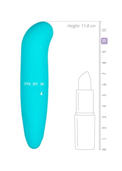 Mini wibrator punktu G EasyToys niebieski 12 cm