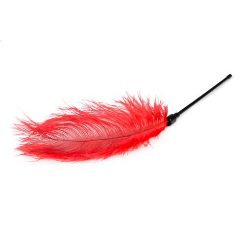 Pejcz z piórkiem EasyToys czerwony 54 cm