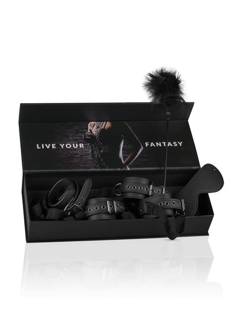Zestaw kajdanek Beginners Bondage Fantasy EasyToys czarny